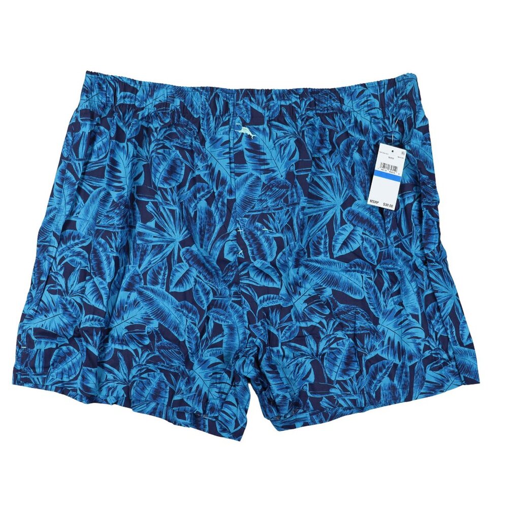 Tommy Bahama Tropical Jungle Navy Boxer Shorts Island Washed 100% Cotton NWT